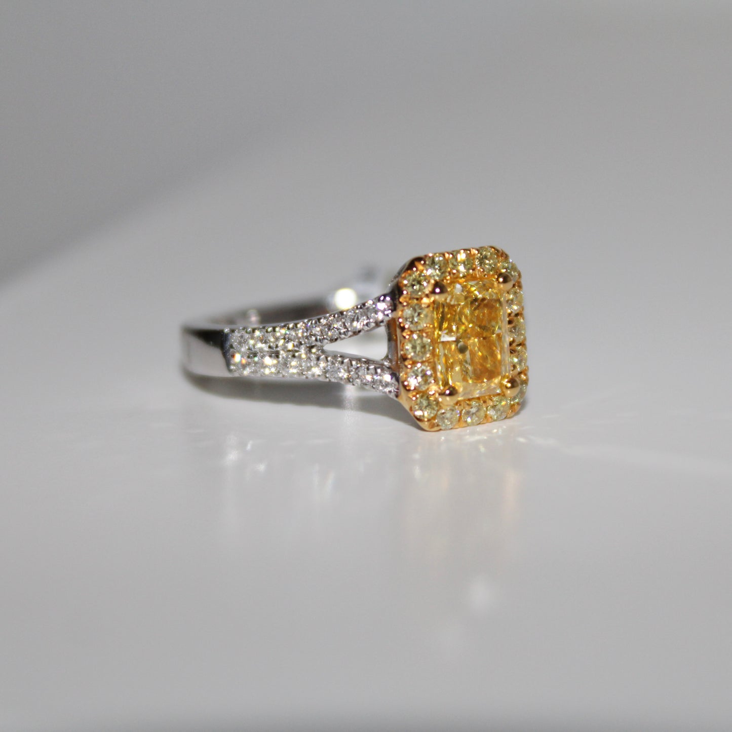 Yellow Diamond Engagement Ring