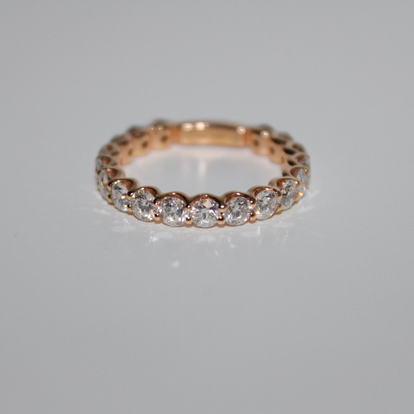 Round Diamond Wedding Band