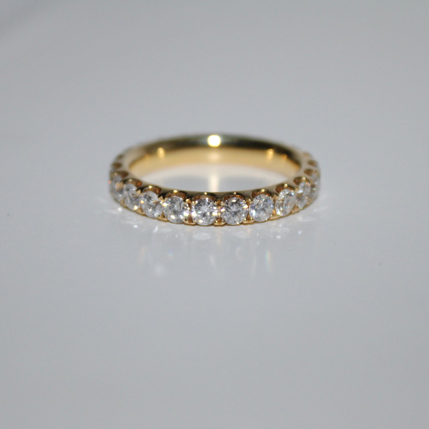 Round Diamond Wedding Band
