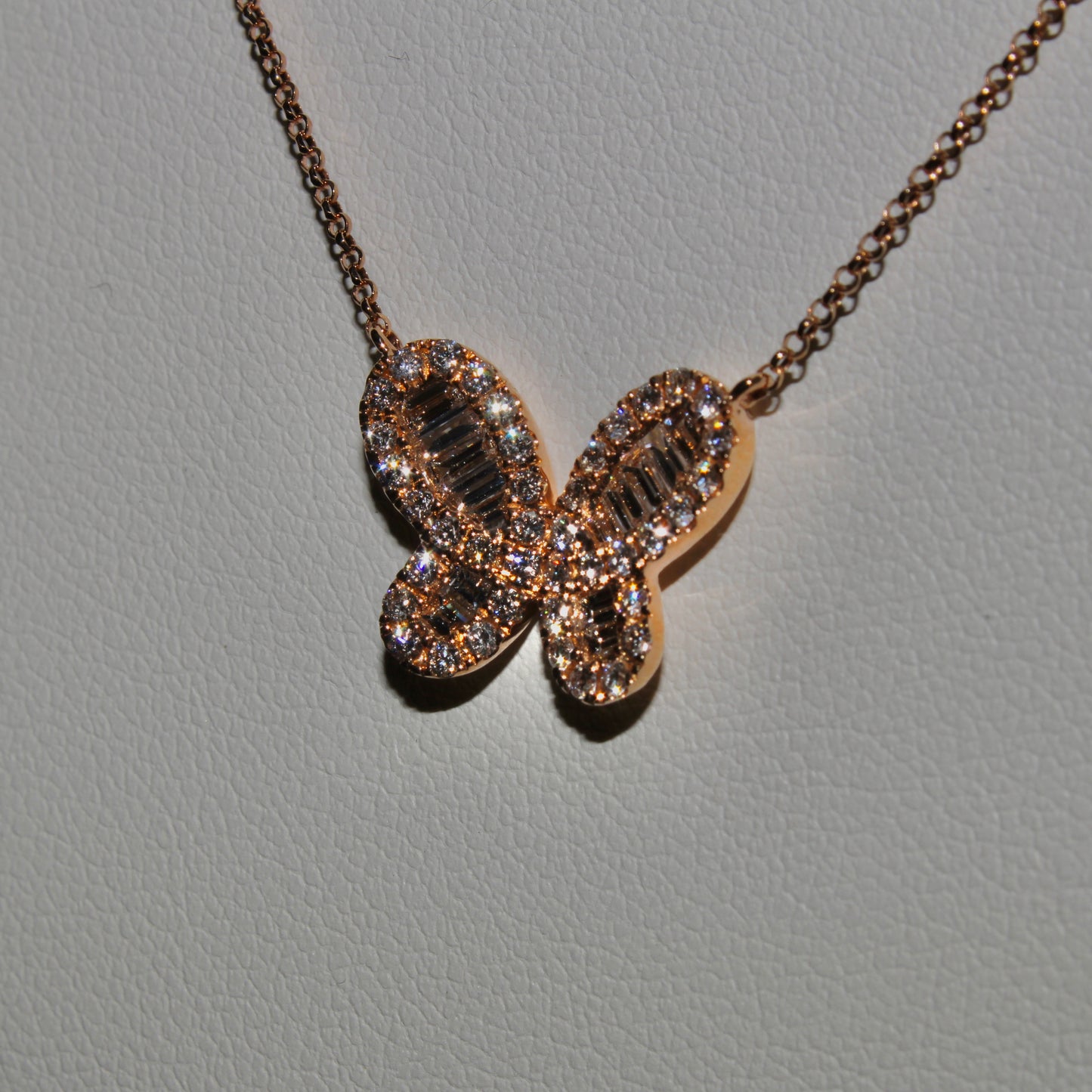 Diamond Butterfly Necklace