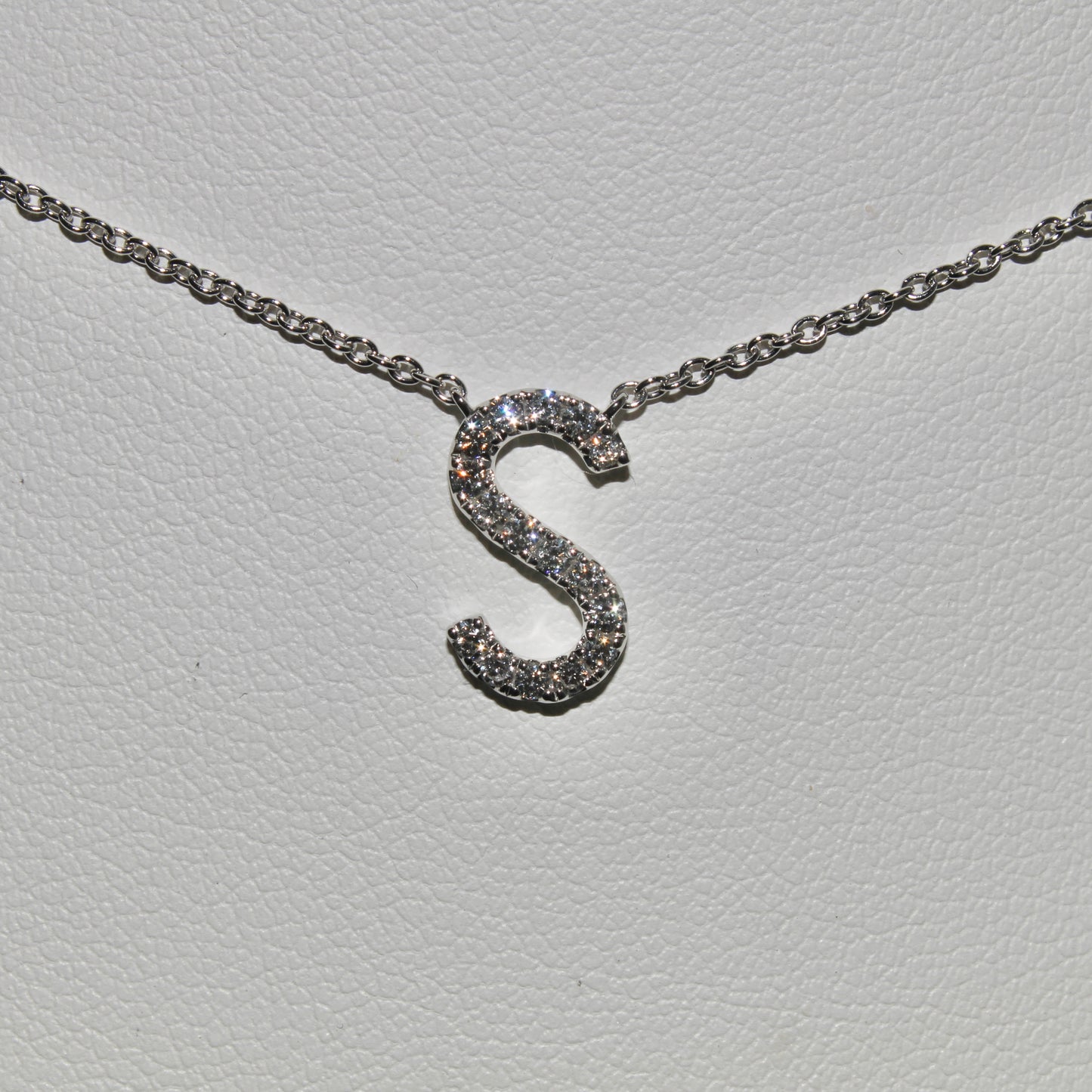 S Initial Necklace