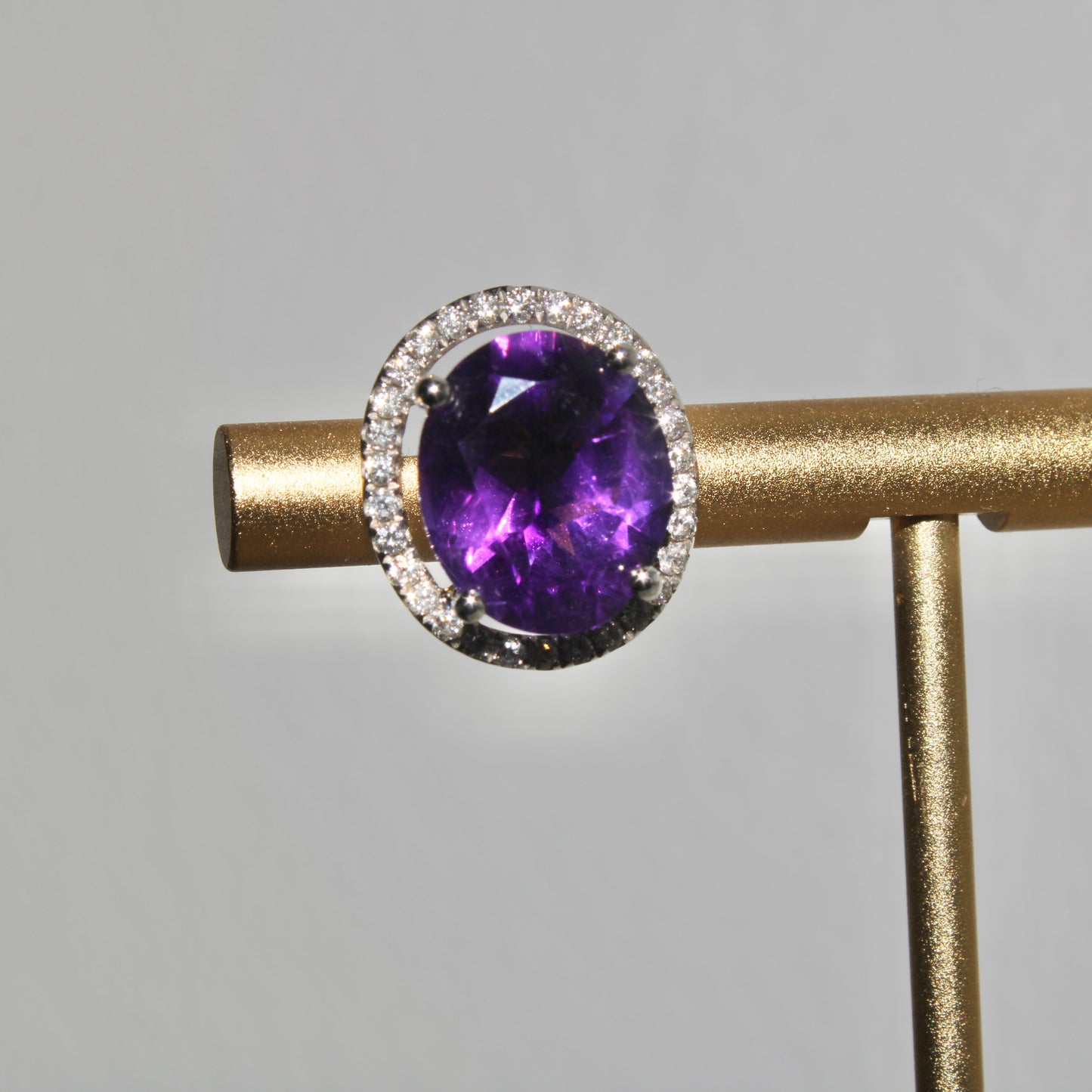 Amethyst Stud Earrings