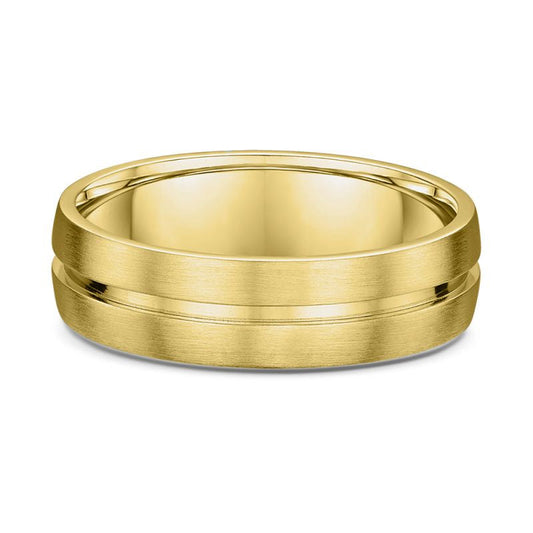 Inverted Centre Groove Men's Ring