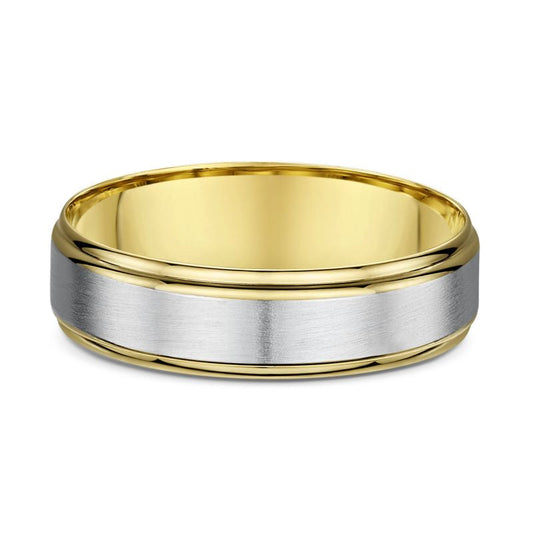 Traditional Tri Banded Half Round Men's Ring