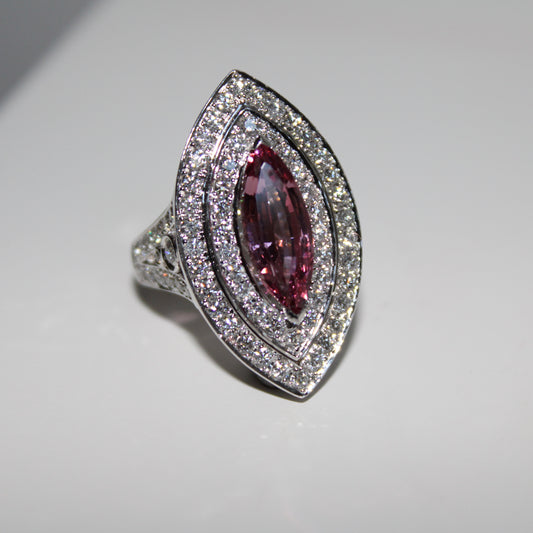 Pink Spinel Ring