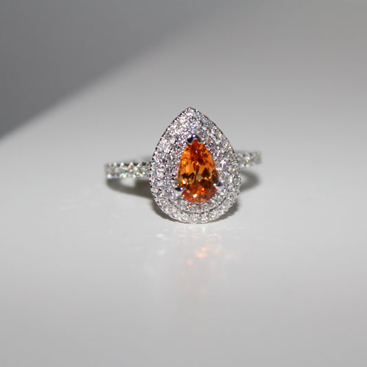 Mandarin Garnet Ring