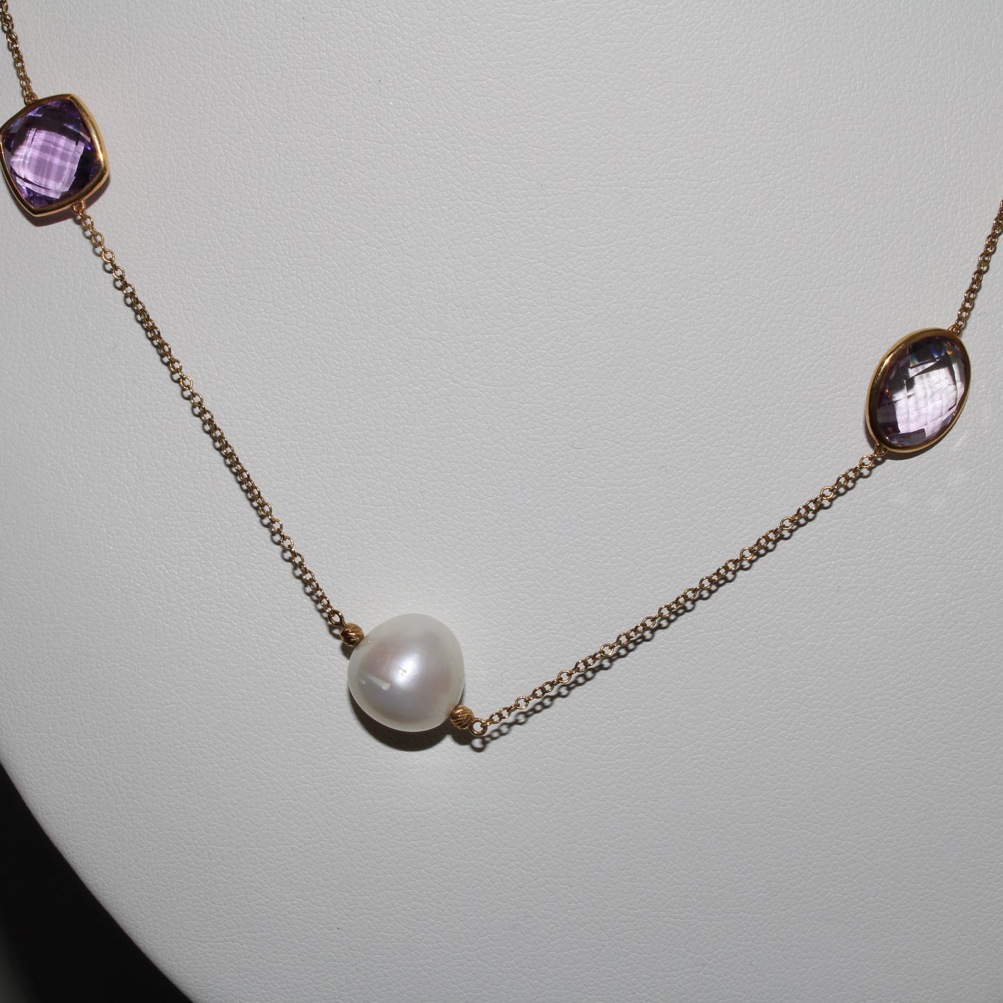 Pearl and Amethyst Necklace