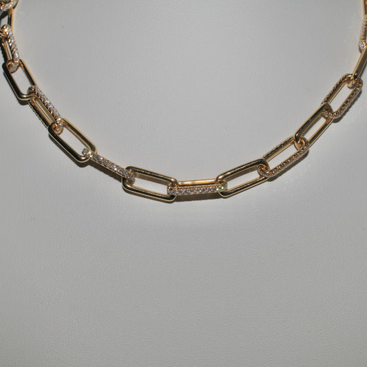 Diamond Paperclip Chain